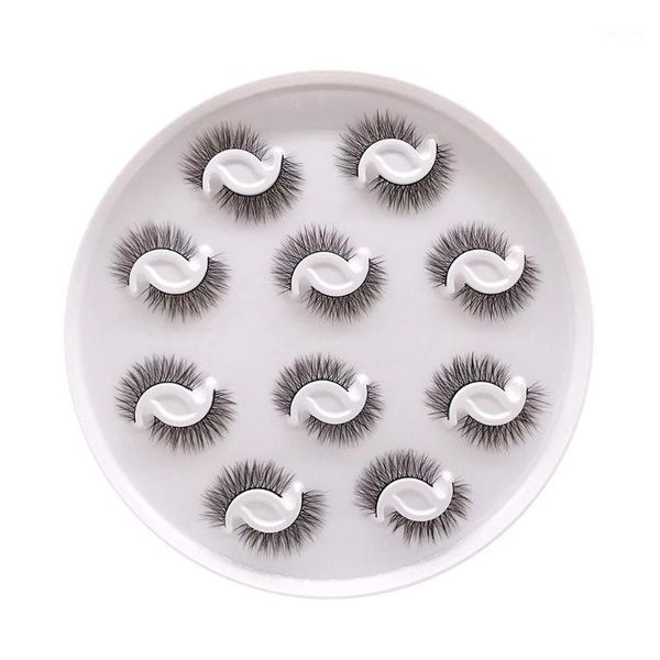 

pairs natural 3d false eyelashes 15-20mm faux mink makeup lashes fake set extension eyelash h6d51