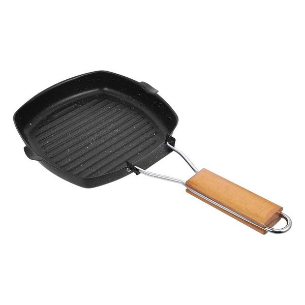 

pans 1pc cast iron pan flat cooking barbecue plate kitchen restaurant supply