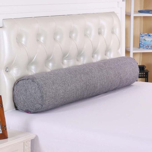 

pillow cotton jute waist cushion removable candy color couch canap bolster circular cylinder sleeping head support