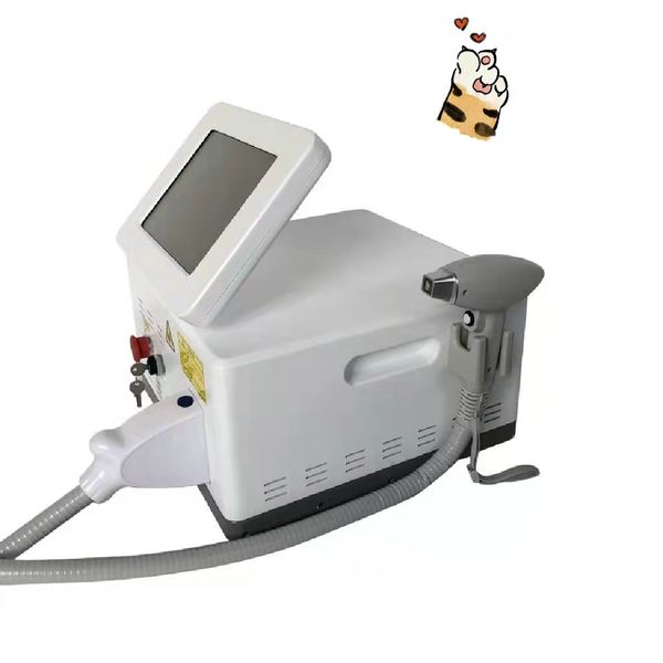 

triple wavelength diode laser machine for permanent titanuim hair laser depilation machines 755 808 1064 clinic spa or home use, Black
