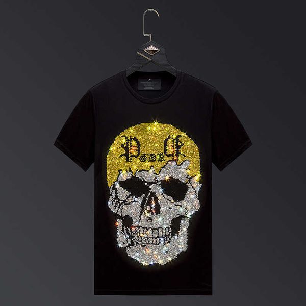 

short sleeve men's drill ice silk t-shirt men's clothes men's fashion net red t-shirt, White;black