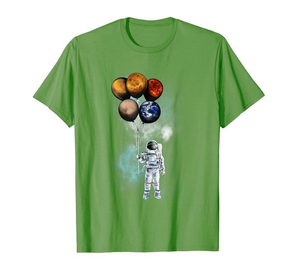 

the spaceman's trip - astronaut space planets t-shirt, White;black
