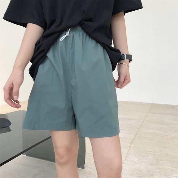 

women's shorts 2021 summer elegant female wide leg loose fashion solid color women casual ladies t192, White;black