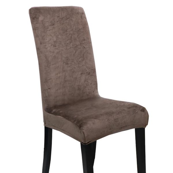 

velvet dining chair cover spandex elastic slipcover room covers seat case for restaurant