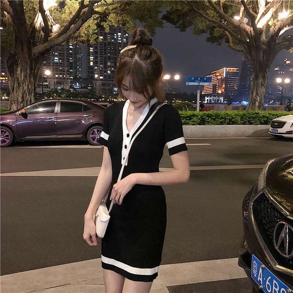 

super 90401 casual dresses fairy high waisted hepburn wind heart machine small black zhixun french minority dress zixia yamamoto, Black;gray