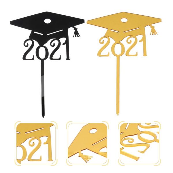 

10pcs graduating hat pattern ers party cake decor fashionable other festive & supplies