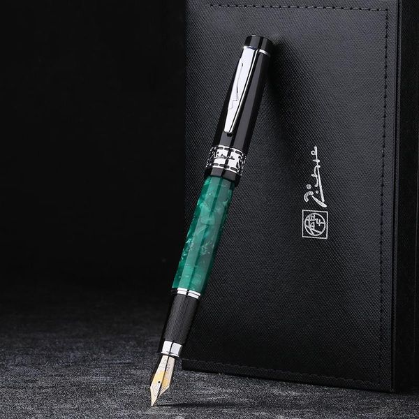 

fountain pens picasso 915 pimio marble celluloid pen 22kgp medium nib jade green eurasian feelings gift box optional writing