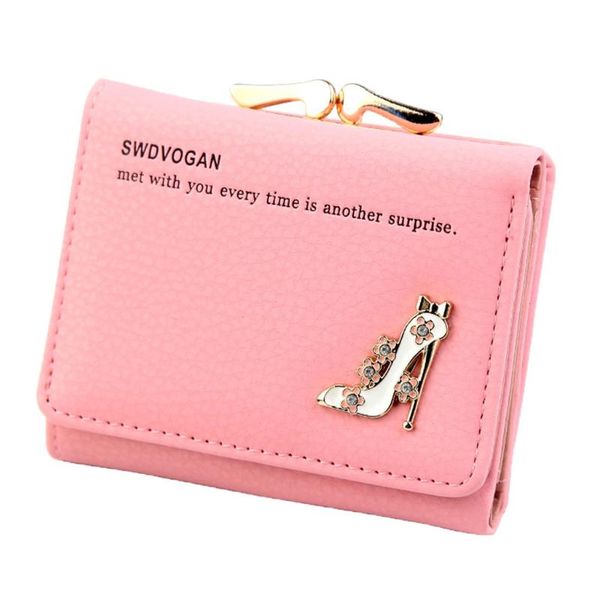 

wallets female wallet short high heel pattern women purses card clutch2021 ladies fashion holder#p3, Red;black