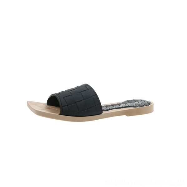 

8q5 spring and autumnversatile flat bottomed beach slippersdiamond beach shoes for women korean fashion casual slippers for women