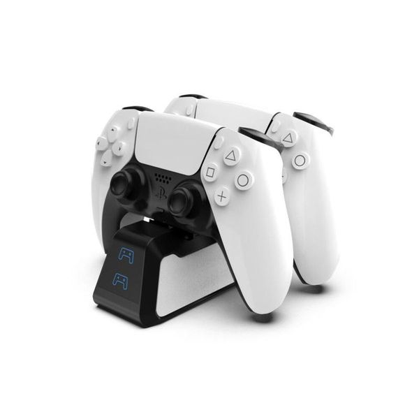 

handle usb charger stand abs material wireless type-c dual charging dock port ps5 white/black game controllers & joysticks
