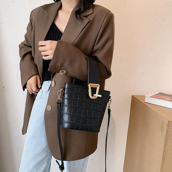 

bucket bag ins ladies shoulder 2021 niche design purses and handbags luxury designer tote cross body woman