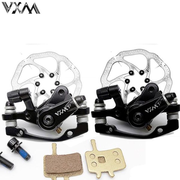 

bike brakes vxm bicycle brake road/mtb line pulling mechanical disc set calipers front & rear avid bb7 with 160mm rotors parts