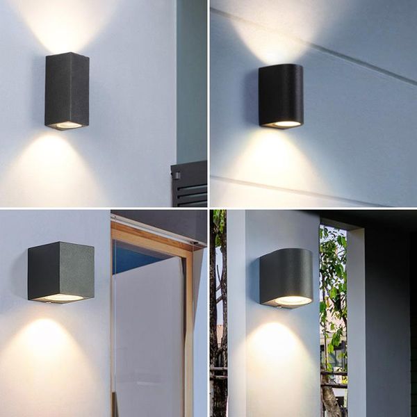 

wall lamp simple outdoor waterproof garden square staircase project small