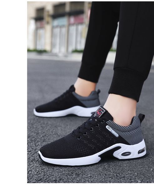 

2021 pd418 winter new casual running shoes white black flying shuttle breathable sneakers size 36-45
