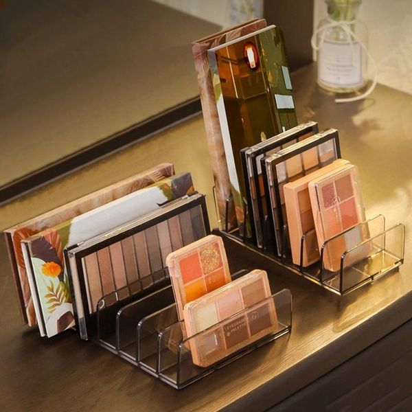 

storage drawers eyeshadow palette organizer powder case box makeup tools holder compartment transparent plastic desktop