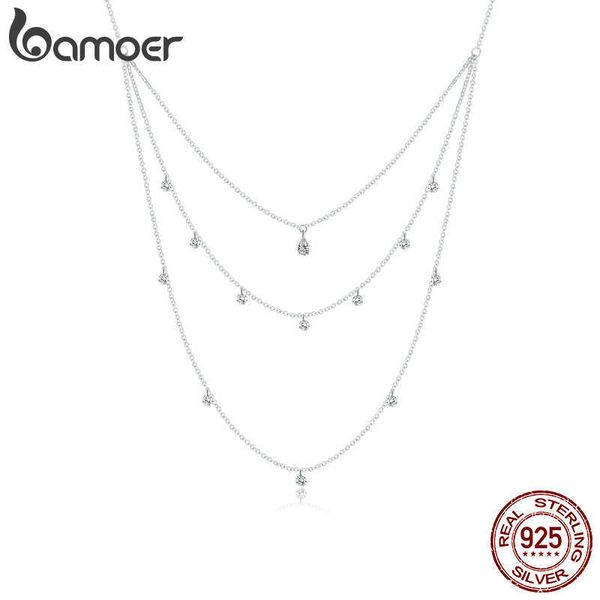 

designer necklace little daisy adjustable for women 925 sterling silver three layer 2021 mode scn429
