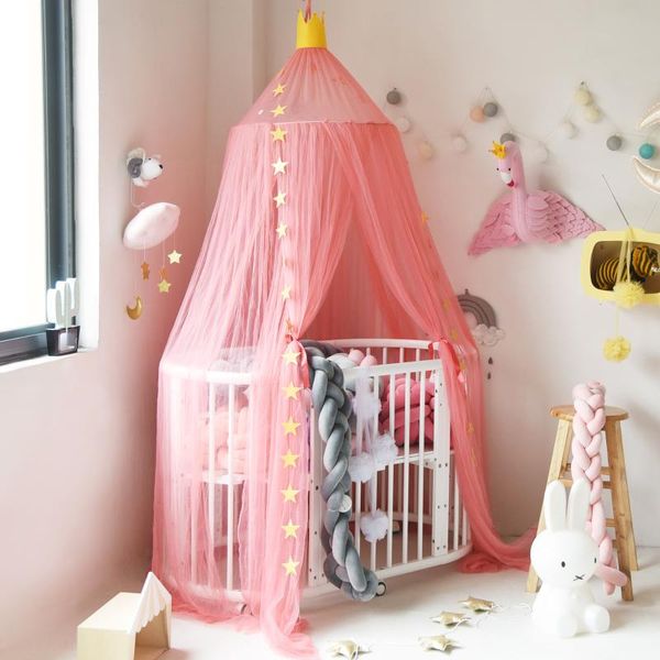

mosquito net hanging kids baby bedding dome bed canopy bedcover curtain for reading playing home decor