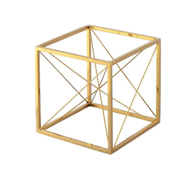 

buckets golden dessert table display rack european buffet tea break fruit plate cake snack