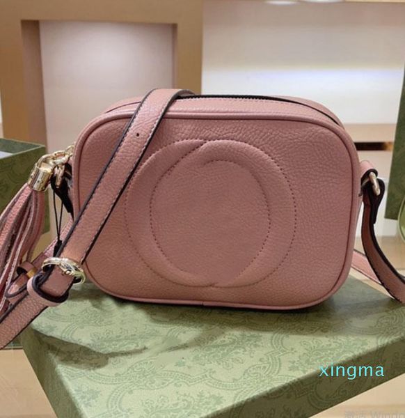 

fashiontassel camera bag women cross body bags handbag purse plain soft leather cowhide zipper letter adjustable shoulder strap