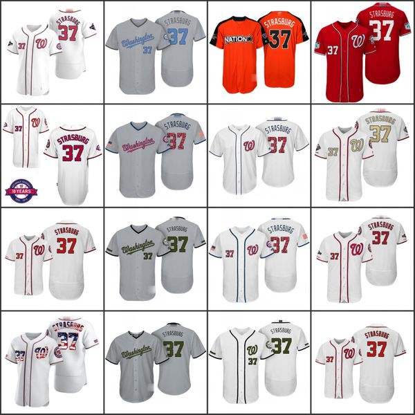 

washington nationals men 37 stephen strasburg red women youthjersey, Black;red