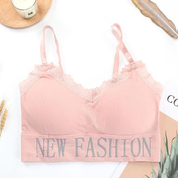 

tube cropped ladies strapless inner underwear solid 6 colors cotton female gym clothing, White;black