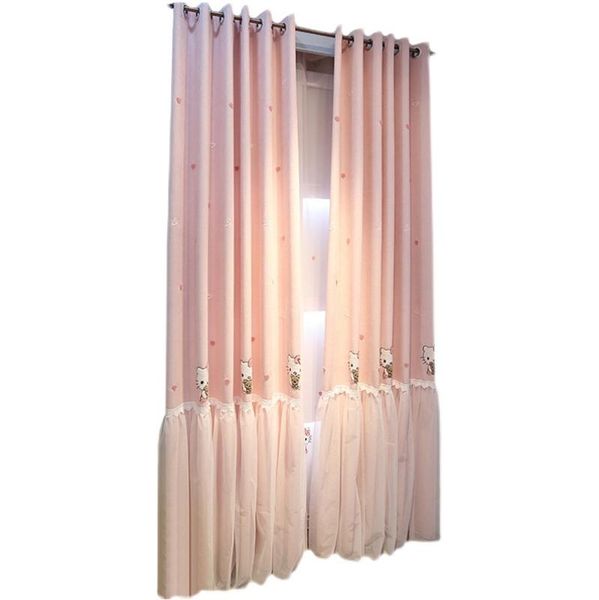 

curtain & drapes custom korean princess wind cartoon children's room girl bedroom young window shade customization