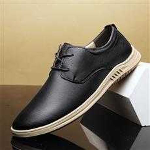 

tang zuo 80068 youth leather shoes, batch , 38-44, Black