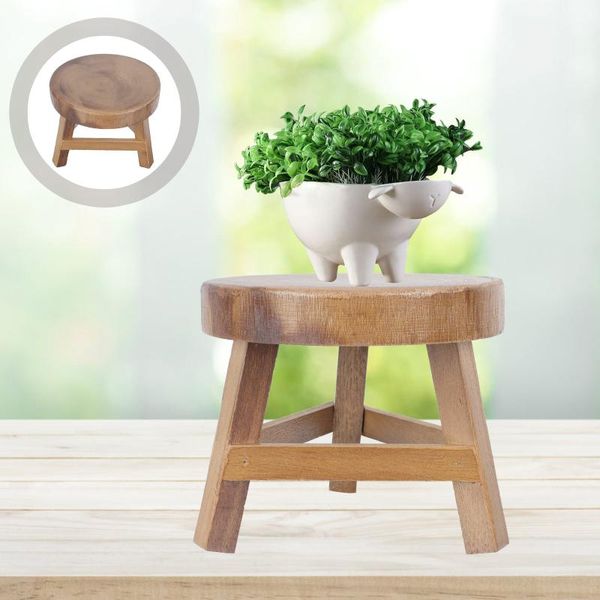 

planters & pots 1pc stable wooden plant stand flower pot base holder garden display