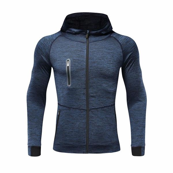 

yoga outfit men autumn hoodie sports coat quick drying workout running training athletics gym zipper casual jogging hooded sweatshirt