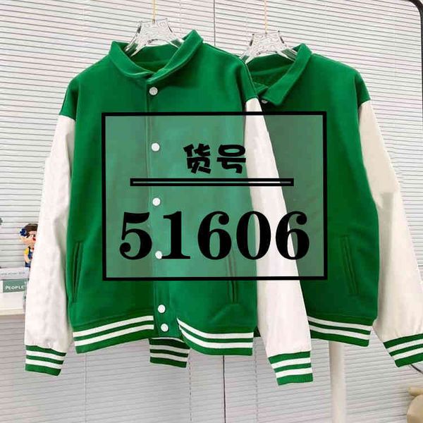 

51606 autumn and winter new fashion contrast color paste cloth towel embroidered letters women's loose long sve et zz, Black;brown