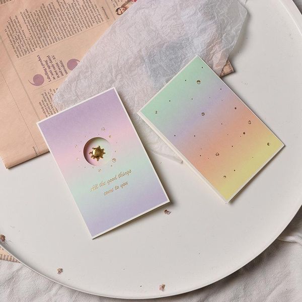 

greeting cards 15pcs year christmas card wedding decoration gift metal bronzing birthday thank you message blessing kahn