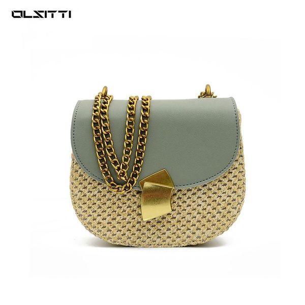 

women solid color chain weave handbags for 2021 summer day casual travel fashion large ladies shoulder bags