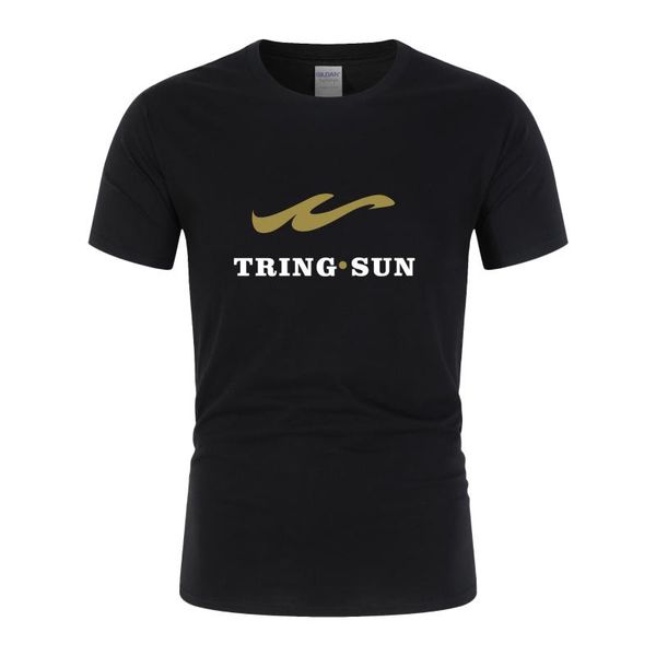 

men's t-shirts 2021 fashion casual short-sleeved cotton solid color print t-shirt handsome o collet, White;black