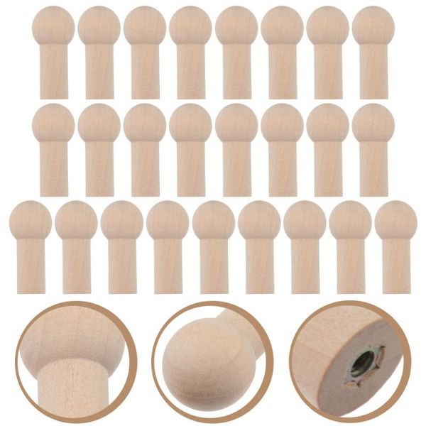

hangers & racks 25pcs wooden hook accessories wood clothing hooks shaker pegs 51mm*23mm*15mm