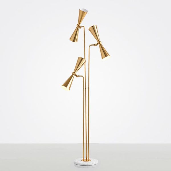 

floor lamps postmodern retro three-head american lamp minimalist metal living room model bedroom study