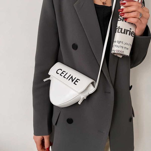 

niche dign small 2021 fashion letter triangle msenger bag