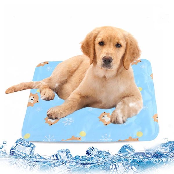 

kennels & pens pet gel self cooling mat dog cat waterproof pad anti-mold beds blanket sleep cushion for indoor supplies