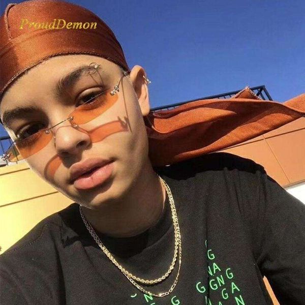 

Fashion Sunglasses Fashion Sunglasses Prouddemon Small Narrow Sun Glasses Retro Rectangle Sunglasses Male Female Rimless Shades Eyewear, Black