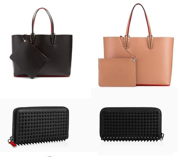 

women men fashion messenger bag designer totes rivet genuine leather wallets composite luxurys handbag famous purse shoulder bags