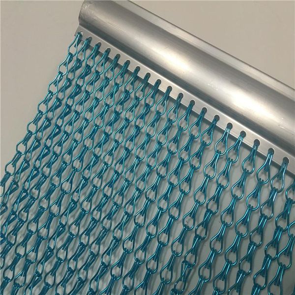 

double hook chain link mesh screen in aluminum for doors and curtains blinds