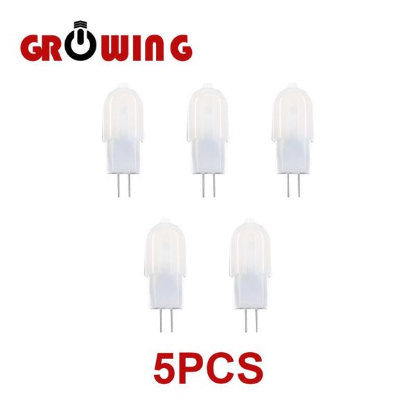 

bulbs 5pcs/lot super bright g4 1.4w with pc cover 12v smd2835 led lamp light