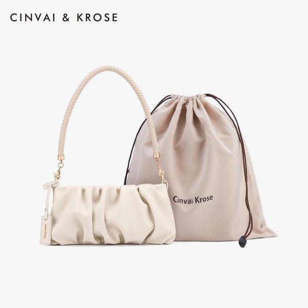 

underarm leather bag female trendy versatile portable cloud 2021 messenger new genuine summer qcwon