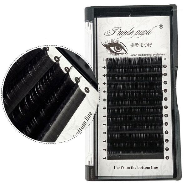 

individual eyelashes extensions classic mix lashes mega russian volume silk fiber handmade natural soft salon1