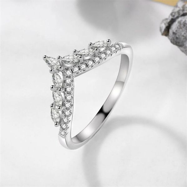 

solid 925 silver enchanted crown rings original fashion charms wedding jewelry for women making j-409, Slivery;golden