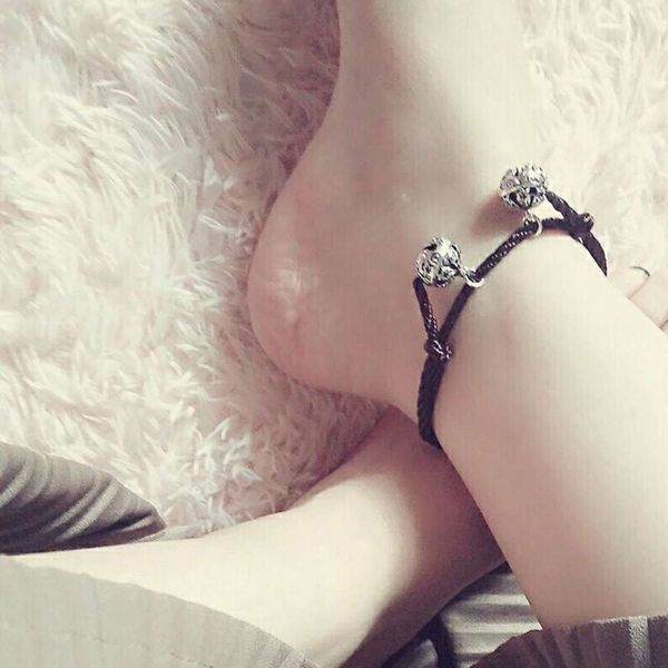 

voice mori department is simple, chain has personality, the foot rope of male and female lovers, Red;blue