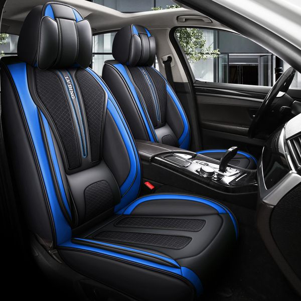

car accessory seat cover for sedan suv durable leather universal five seats set cushion including front and rear covers full covered gray de