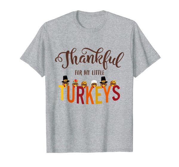 

teacher thanksgiving, fall teacher, thankful for my little t-shirt, White;black