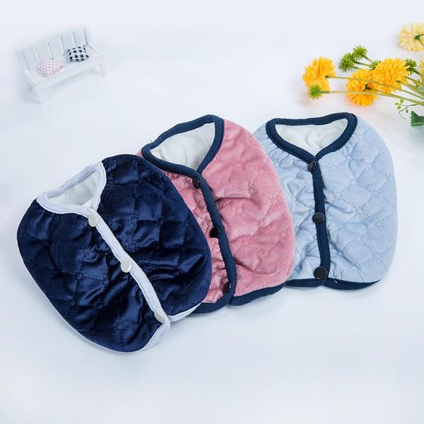

dog apparel clothes products for autumn and winter pet cotton vest plus velvet warm two-legged cotton-padded