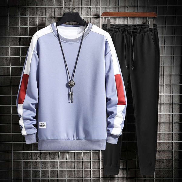 

tracksuits men's spring coat and autumn korean fashion casual sports suit, Gray
