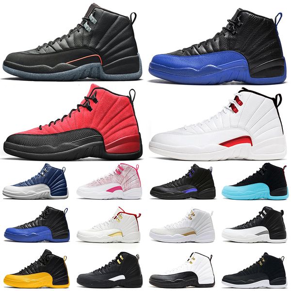 

12 basketball shoes 12s utility dark concord indigo reverse flu game royal taxi women mens trainers sports sneakers